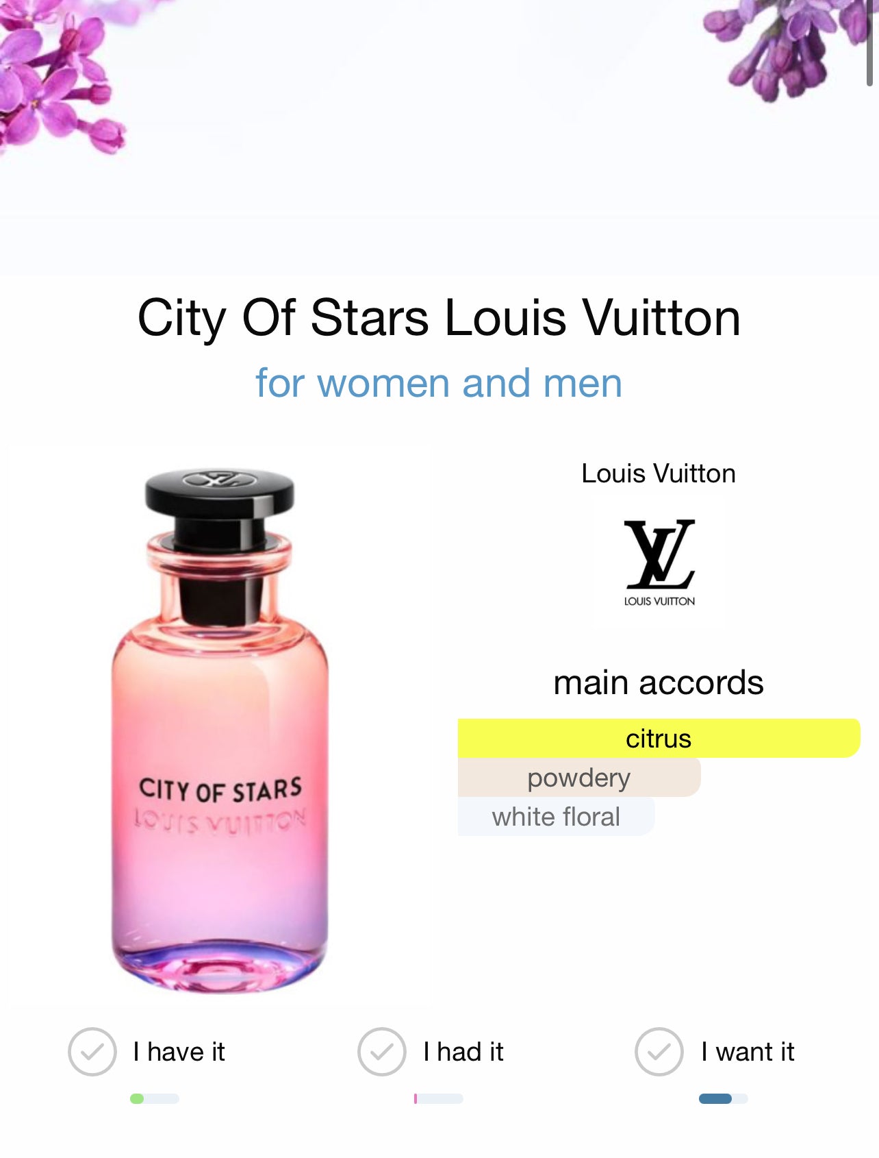 Louis Vuitton City of Stars 2ml