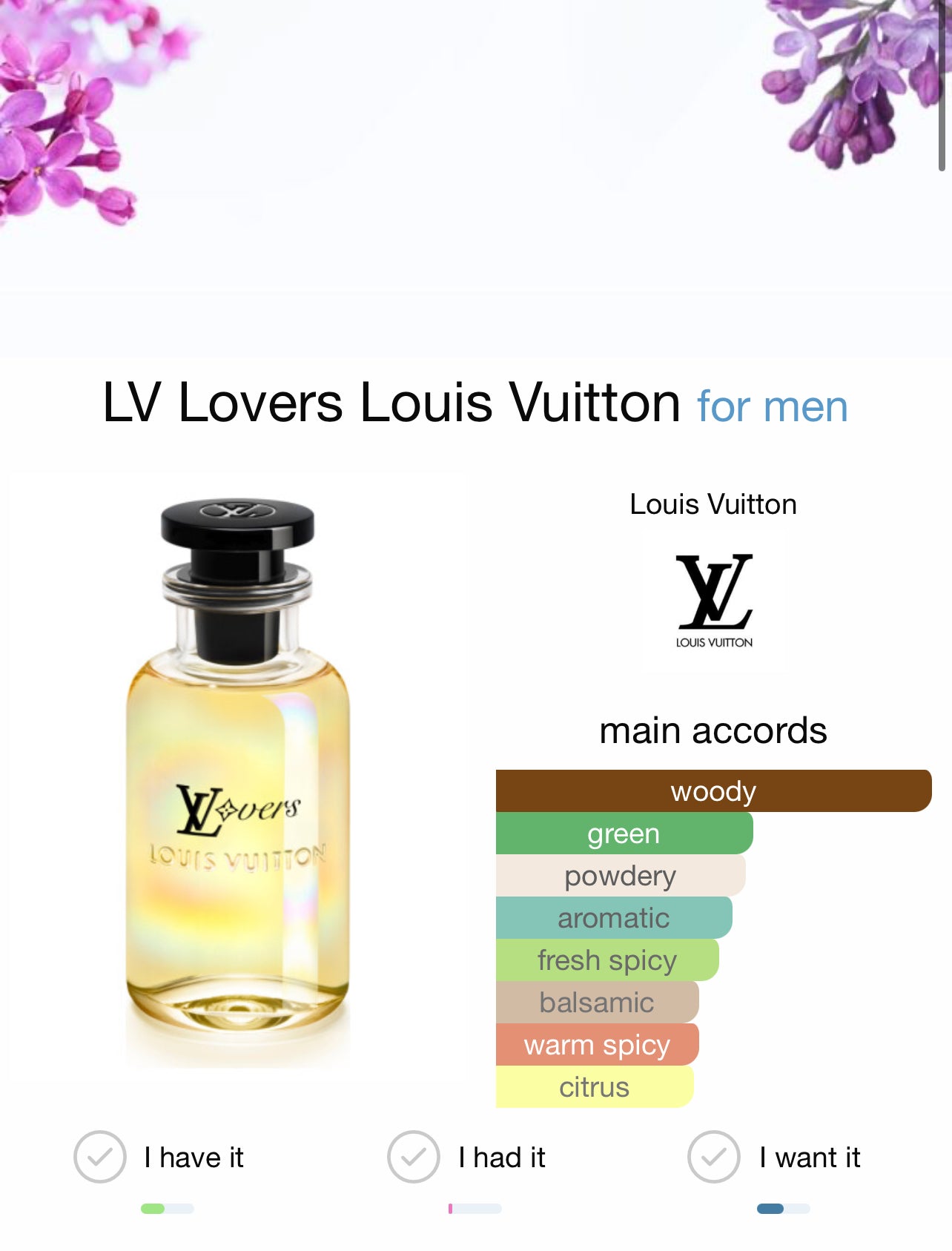 Louis Vuitton Lovers 2ml