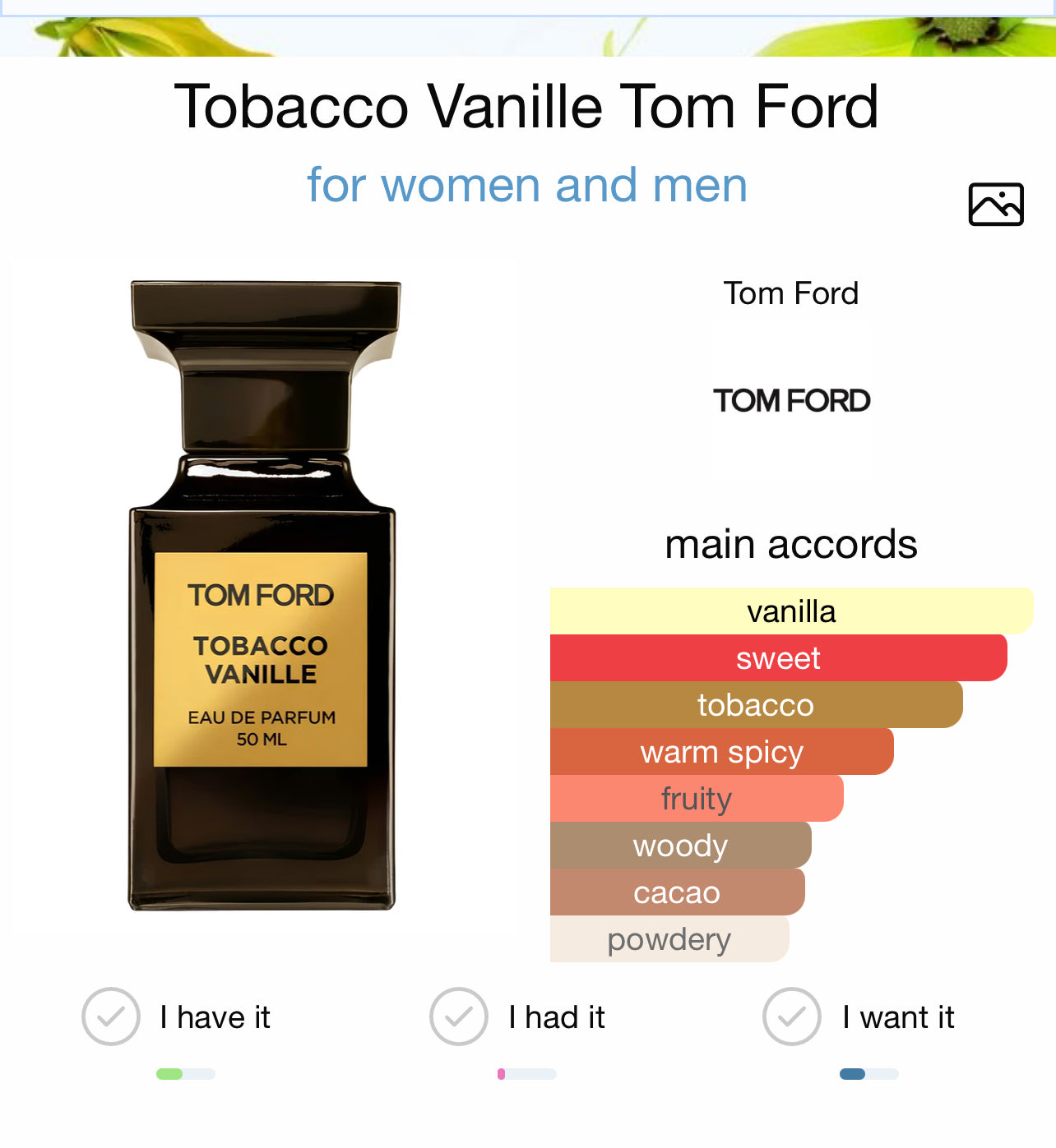 Tom Ford Tobacco Vanille