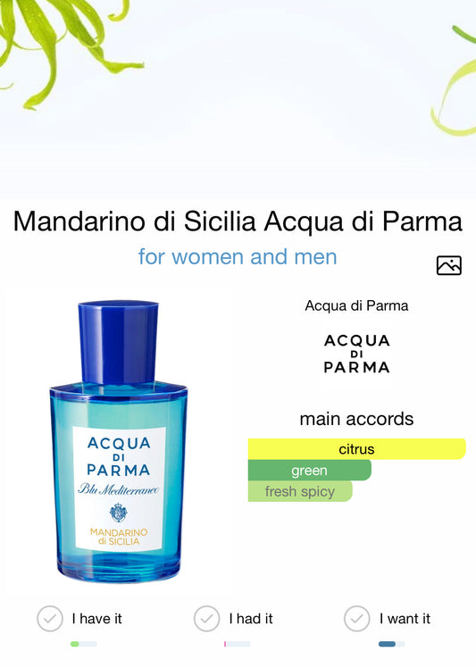 Acqua di Parma Mandarino di Sicilia