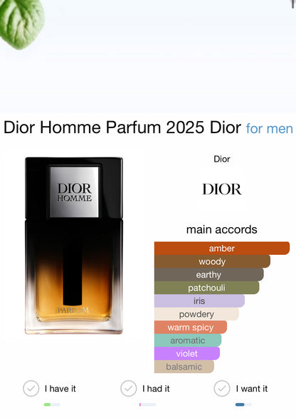 Dior Homme Parfum 2025