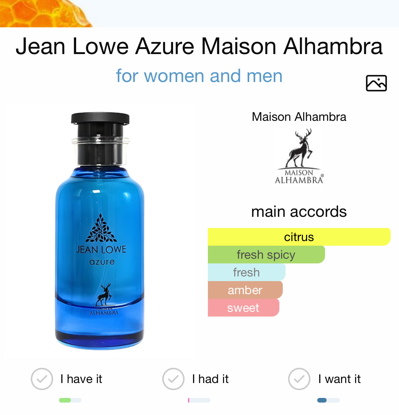 Maison Alhambra Jean Lowe Azure